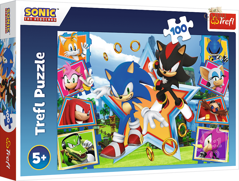 TREFL Puzzle Sonic: Seznamte se s ježkem 100 dílků