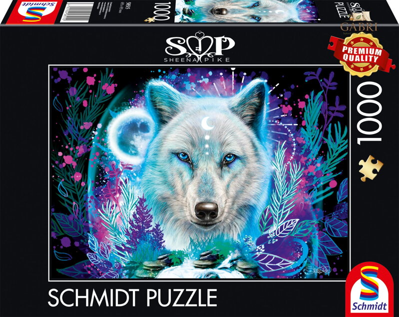 SCHMIDT Puzzle Neon: Polární vlk 1000 dílků
