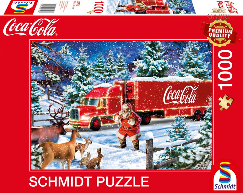 SCHMIDT Puzzle Coca cola: Vánoční kamion 1000 dílků