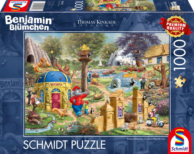 SCHMIDT Puzzle Benjamin Kvítko: Den v neustadtské zoo 1000 dílků