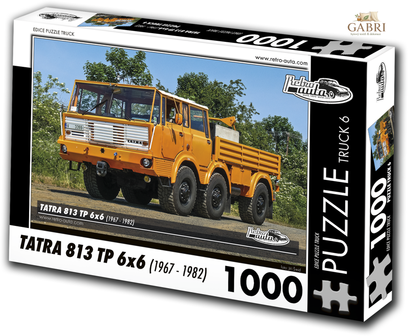 RETRO-AUTA Puzzle TRUCK č.6 Tatra 813 TP 6x6 (1967-1982) 1000 dílků