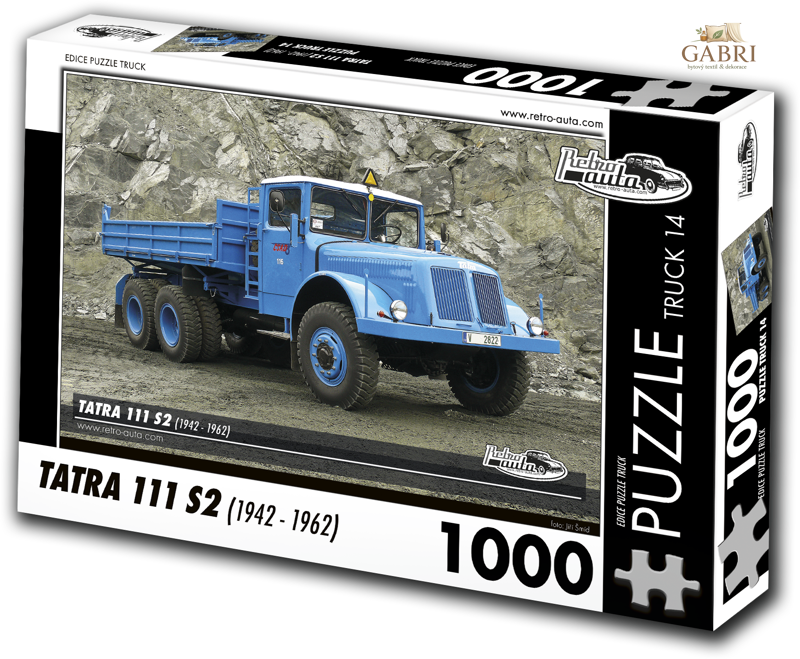 RETRO-AUTA Puzzle TRUCK č.14 Tatra 111 S2 (1942-1962) 1000 dílků