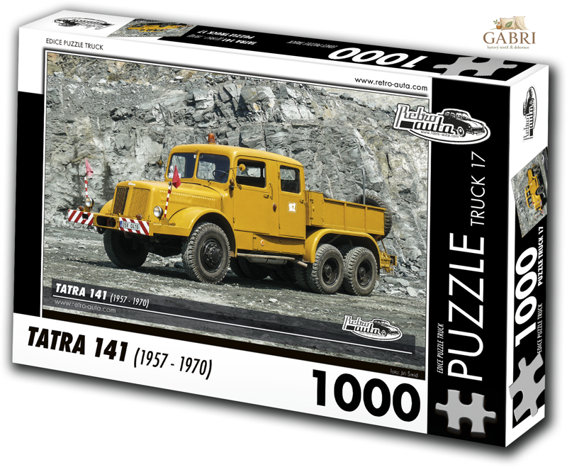 RETRO-AUTA Puzzle TRUCK č.17 Tatra 141 (1957-1970) 1000 dílků