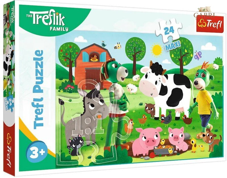 Puzzle Treflíci na farmě MAXI 24 dílků