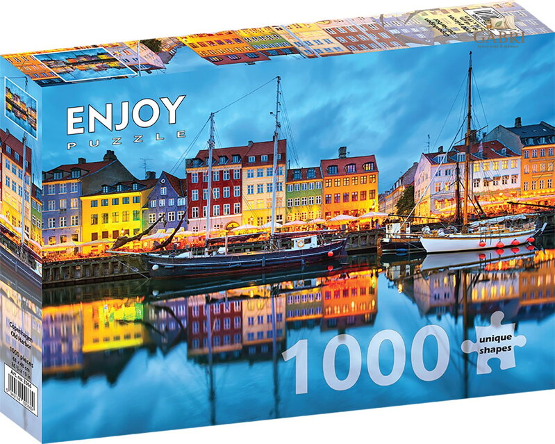ENJOY Puzzle Starý kodaňský přístav 1000 dílků