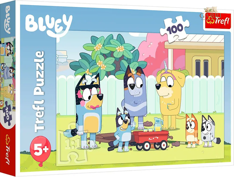 TREFL Puzzle Šťastný svět Bluey 100 dílků