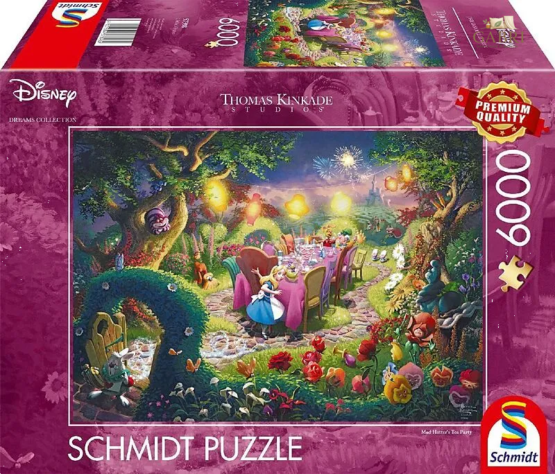 SCHMIDT Puzzle Alenka v říši divů: Čajový dýchánek šíleného kloboučníka 6000 dílků