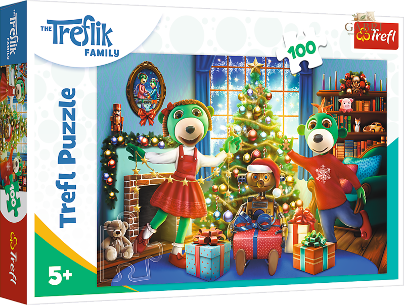 Puzzle Treflíci v zimě 100 dílků