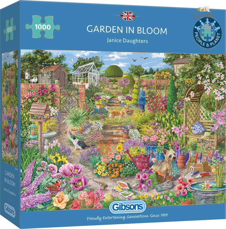 GIBSONS Puzzle Rozkvetlá zahrada 1000 dílků
