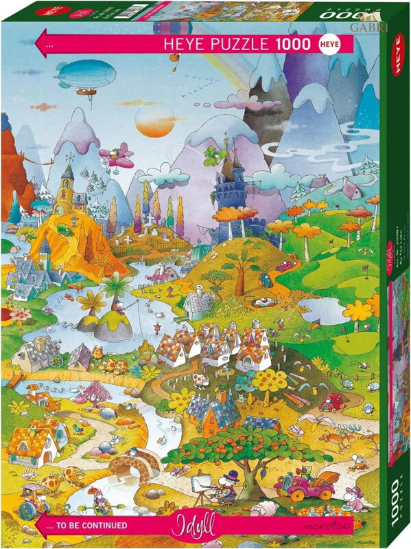 HEYE Puzzle Cartoon Classics: Idylka u jezera 1000 dílků