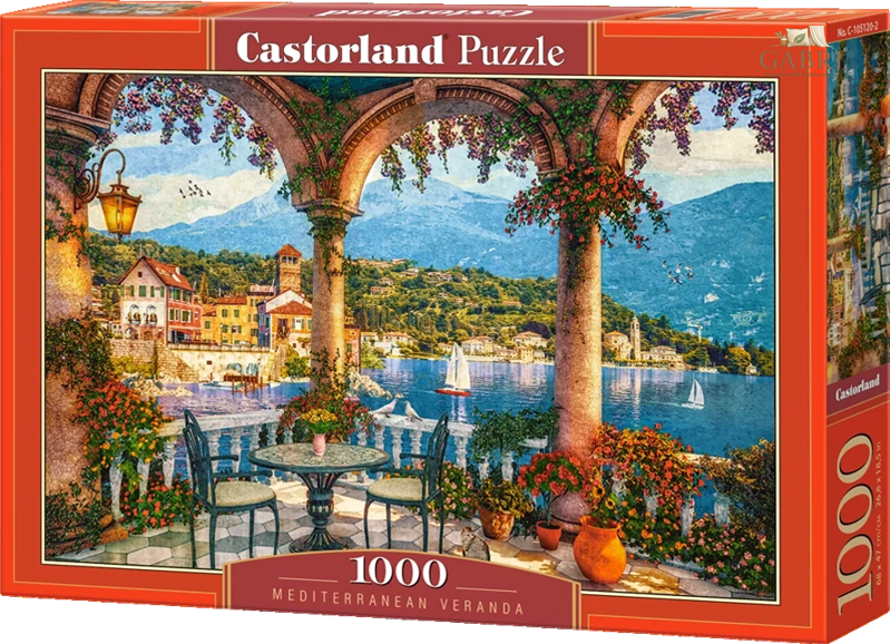 CASTORLAND Puzzle Veranda ve Středomoří 1000 dílků