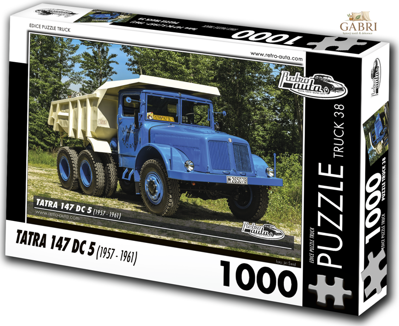 RETRO-AUTA Puzzle TRUCK č.38 Tatra 147 DC 5 (1957 - 1961) 1000 dílků