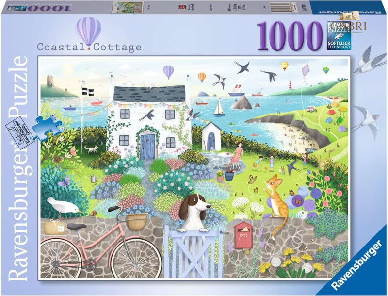RAVENSBURGER Puzzle Chata na pobřeží 1000 dílků