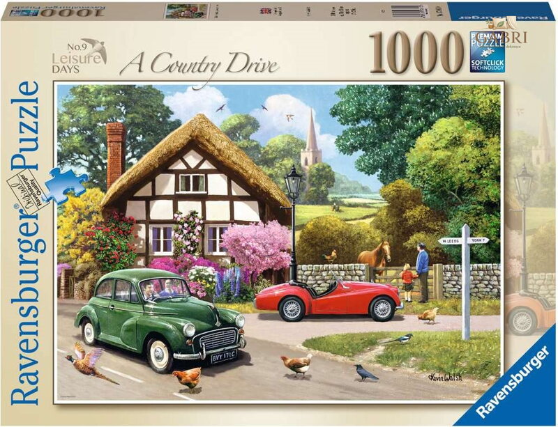 RAVENSBURGER Puzzle Projížďka venkovskou krajinou 1000 dílků
