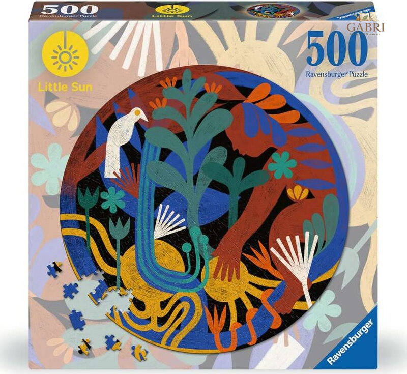 RAVENSBURGER Kulaté puzzle Little Sun: Změna k lepšímu 500 dílků