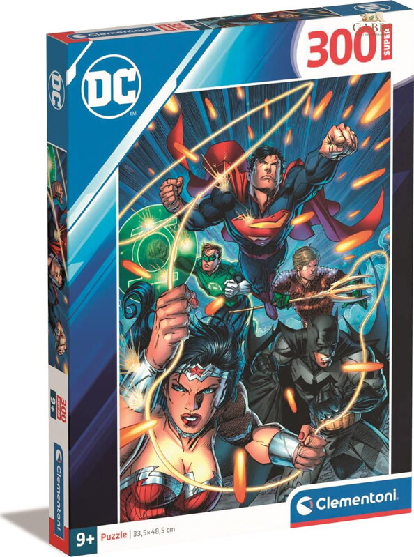 CLEMENTONI Puzzle DC Comics: Liga Spravedlnosti 300 dílků