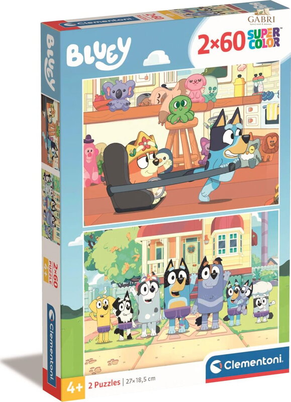 CLEMENTONI Puzzle Bluey 2x60 dílků