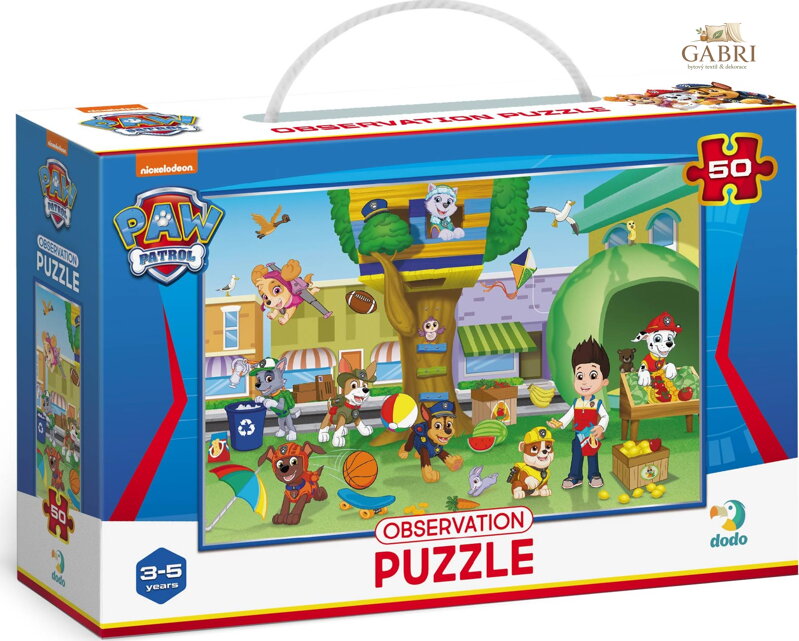 DODO Puzzle s hledáním obrázků Tlapková patrola 50 dílků