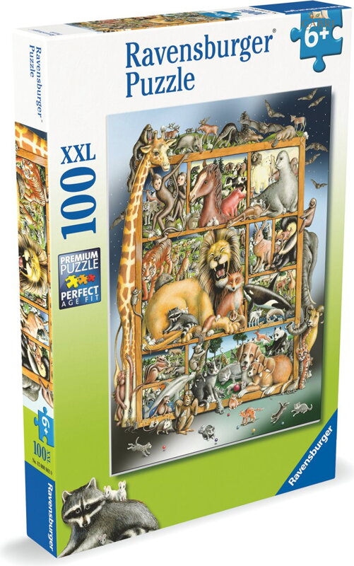 RAVENSBURGER Puzzle Zvířecí menažerie XXL 100 dílků