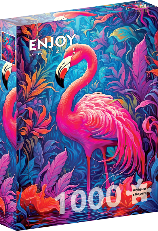 ENJOY Puzzle Plameňáci 1000 dílků