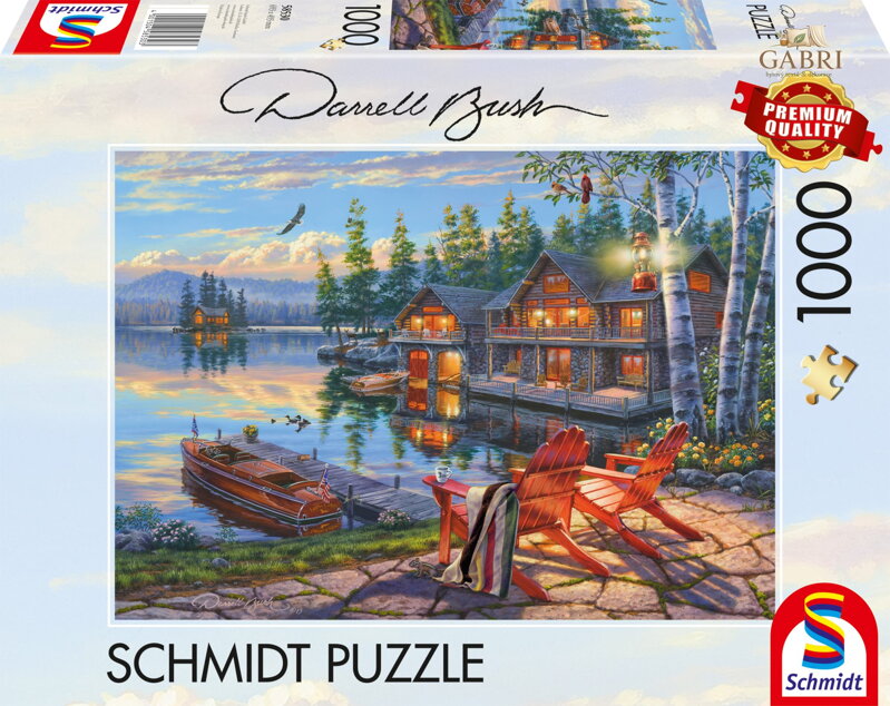 SCHMIDT Puzzle Břehy jezera Loon Lake, New York 1000 dílků