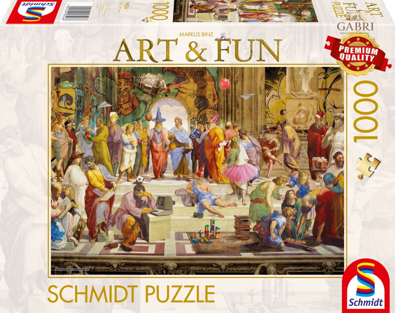 SCHMIDT Puzzle Art&Fun: Aténská škola 2024, 1000 dílků