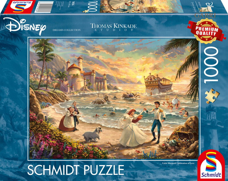 SCHMIDT Puzzle Disney: Malá mořská víla - Oslava lásky 1000 dílků