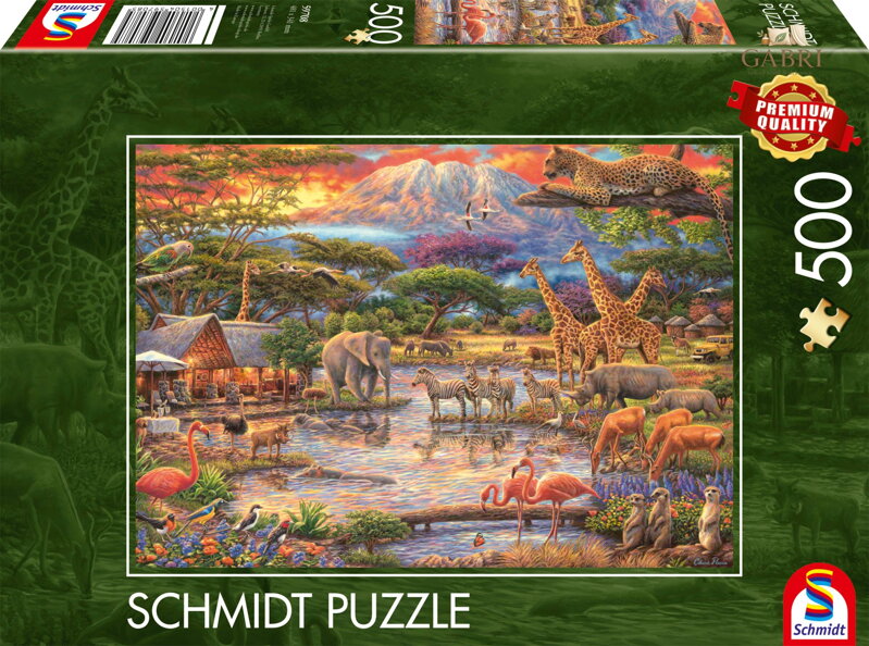 SCHMIDT Puzzle Ráj pod Kilimandžárem 500 dílků