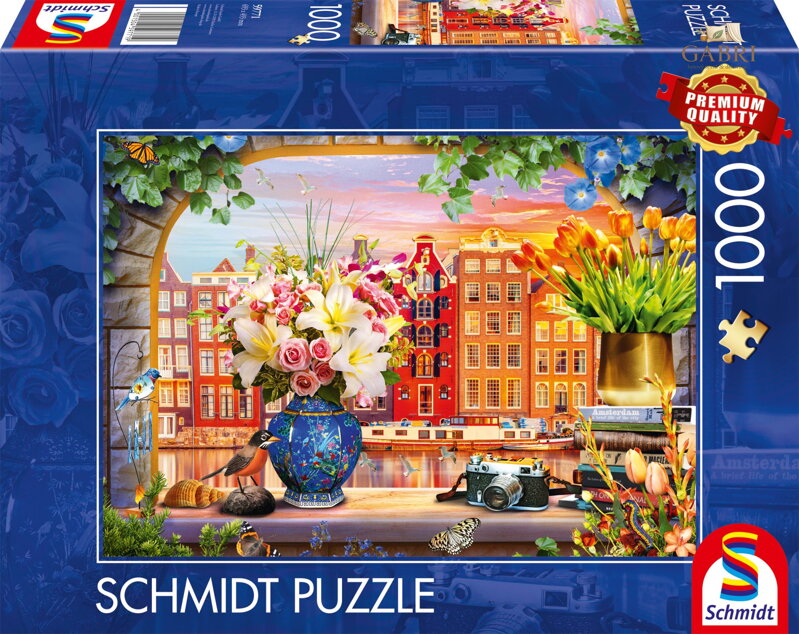 SCHMIDT Puzzle Návštěva Amsterdamu 1000 dílků