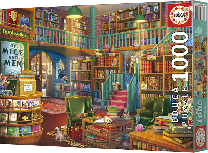 EDUCA Puzzle Nádherné knihkupectví 1000 dílků
