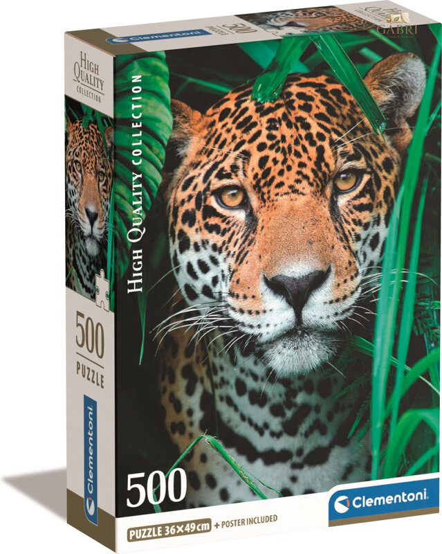 CLEMENTONI Puzzle Jaguár v džungli 500 dílků
