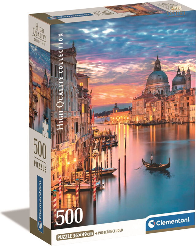 CLEMENTONI Puzzle Osvětlené Benátky 500 dílků