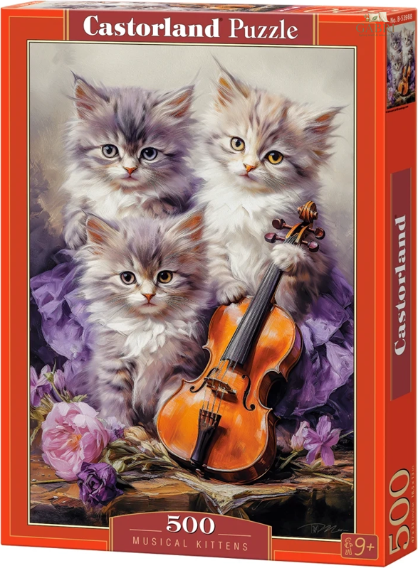 CASTORLAND Puzzle Muzikální koťata 500 dílků