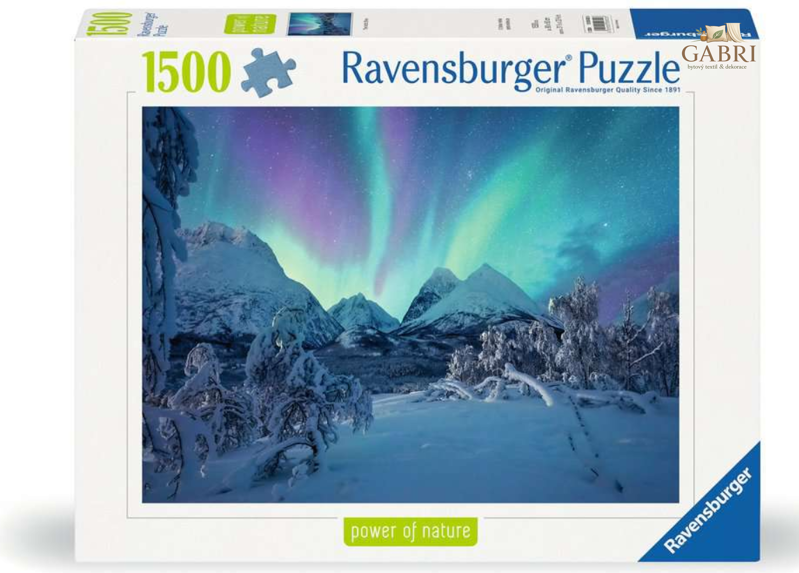 RAVENSBURGER Puzzle Když polární záře tančí 1500 dílků