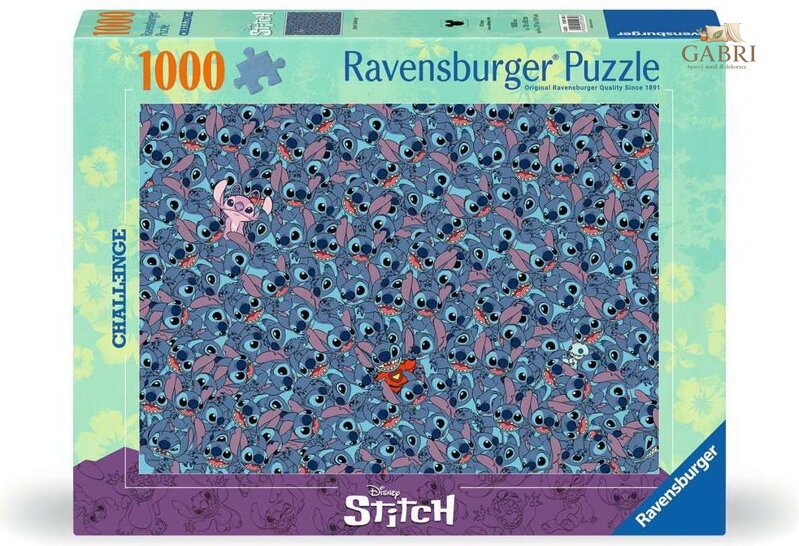 RAVENSBURGER Puzzle Challenge: Disney, Stitch 1000 dílků