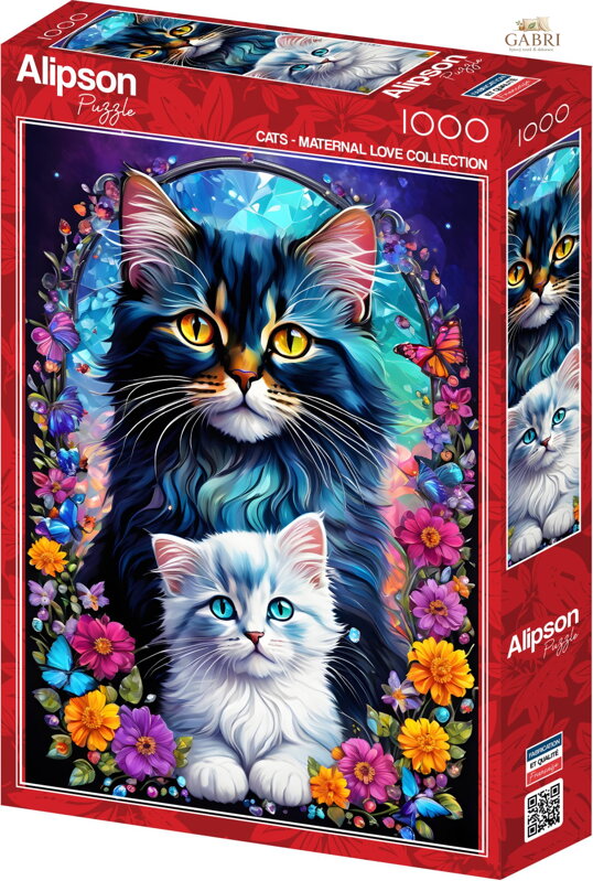 ALIPSON Puzzle Mateřská láska: Kočky 1000 dílků