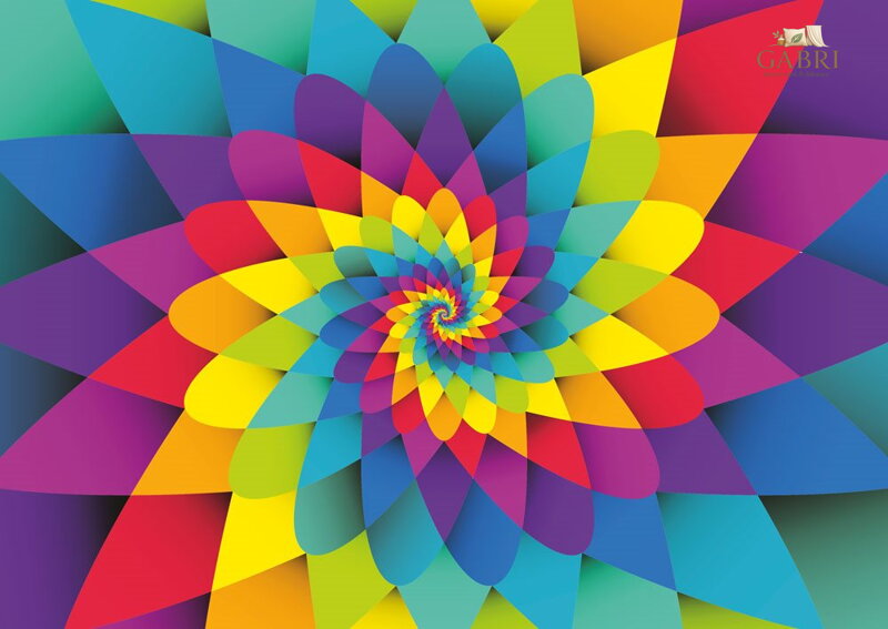 YAZZ Puzzle Duhová spirála 1000 dílků