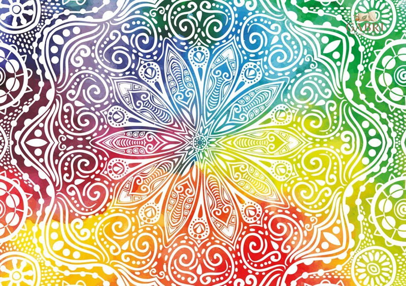 YAZZ Puzzle Květinová mandala 1000 dílků