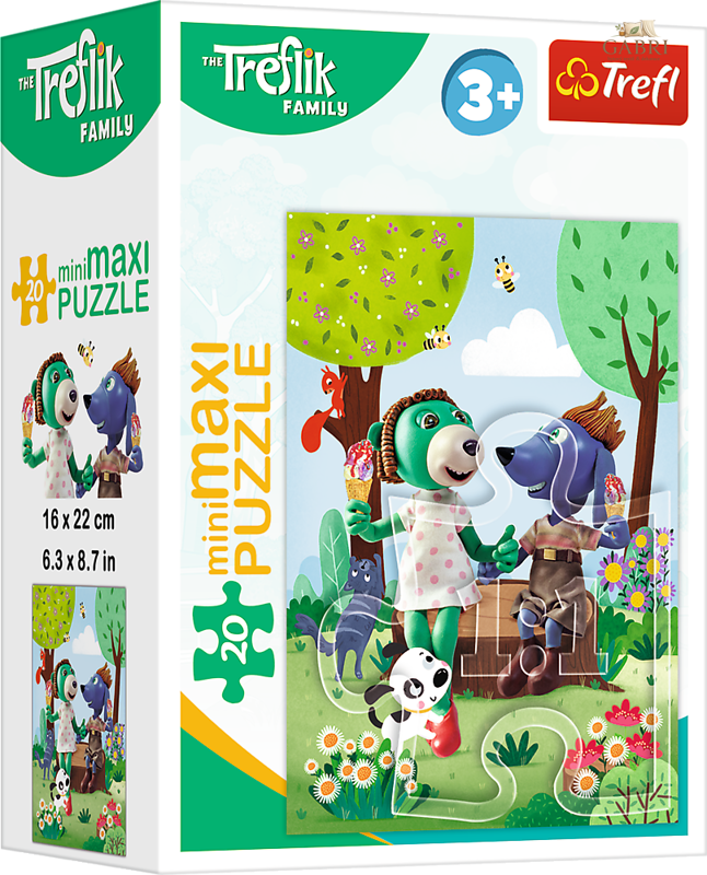 Puzzle Treflíci: Na zmrzlině 20 dílků