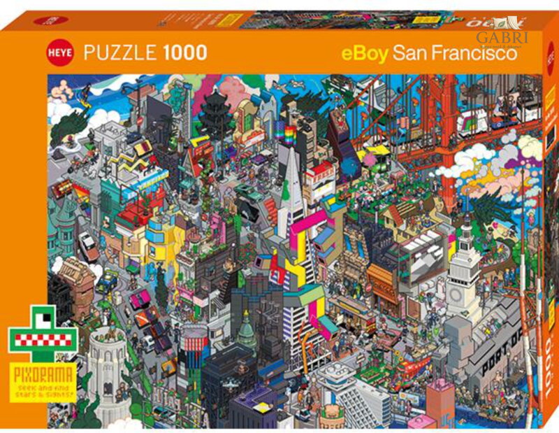 HEYE Puzzle Pixorama: Sanfranciské pátrání 1000 dílků