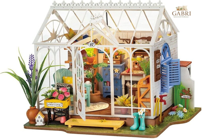ROBOTIME Rolife DIY House: Vysněný zahradní dům s LED osvětlením 240 dílků