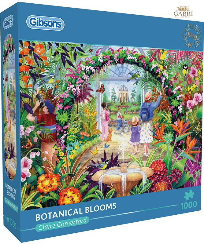 GIBSONS Puzzle Květiny v botanické zahradě 1000 dílků