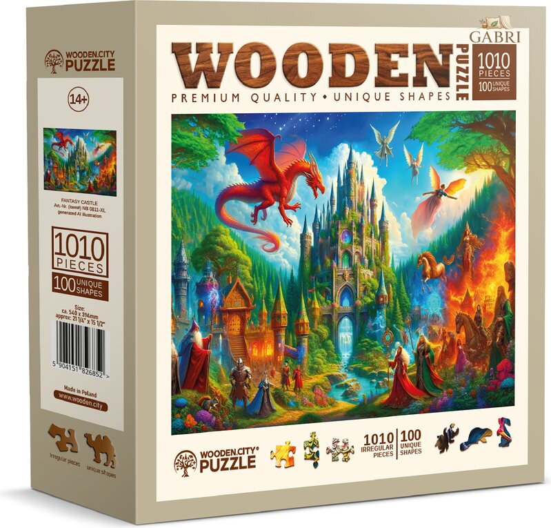 WOODEN CITY Dřevěné puzzle Fantasy zámek 1010 dílků