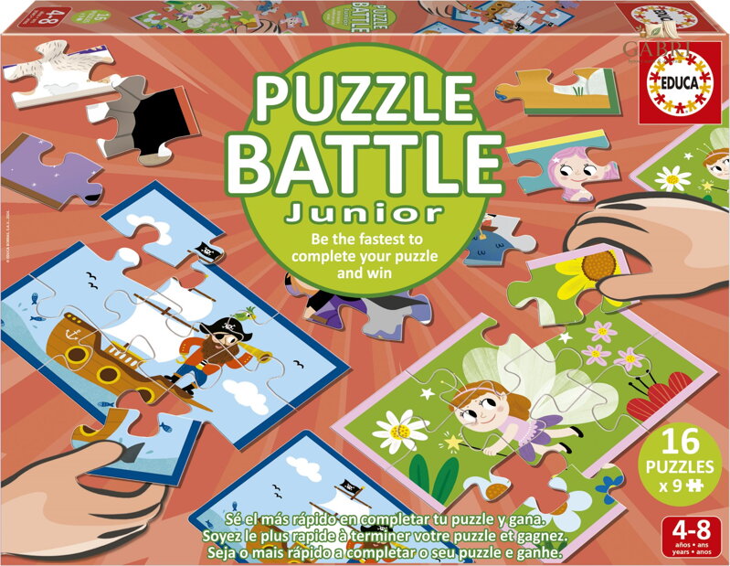 EDUCA Puzzle bitva Fantazie 16x9 dílků