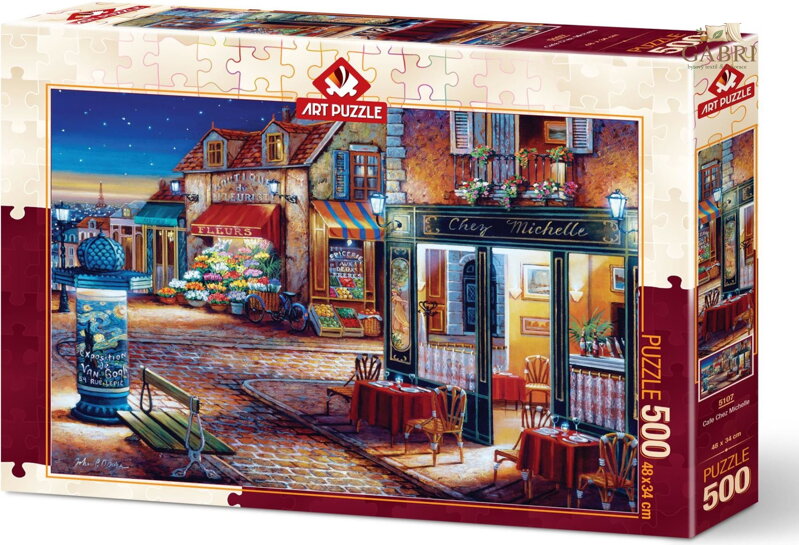 ART PUZZLE Puzzle Kavárna Chez Michelle 500 dílků