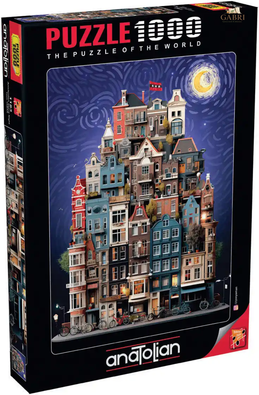 ANATOLIAN Puzzle Hvězdná noc v Amsterdamu 1000 dílků