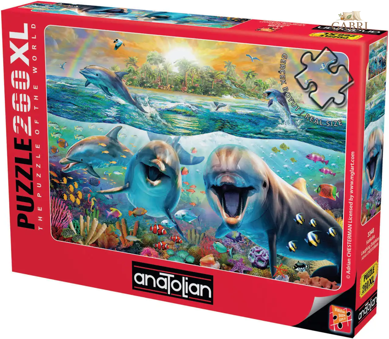 ANATOLIAN Puzzle Smějící se delfíni XL 260 dílků