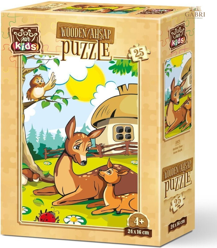 ART PUZZLE Dřevěné puzzle Srnčí maminka 25 dílků