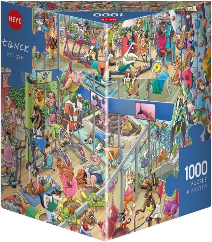 HEYE Puzzle Zvířecí tělocvična 1000 dílků