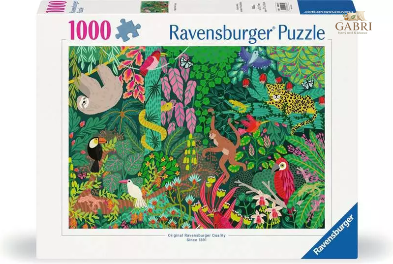 RAVENSBURGER Puzzle Kouzelný deštný prales 1000 dílků